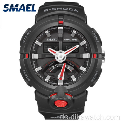 SMAEL Marke Fashion Herren Sport Quarz Armbanduhren Herren